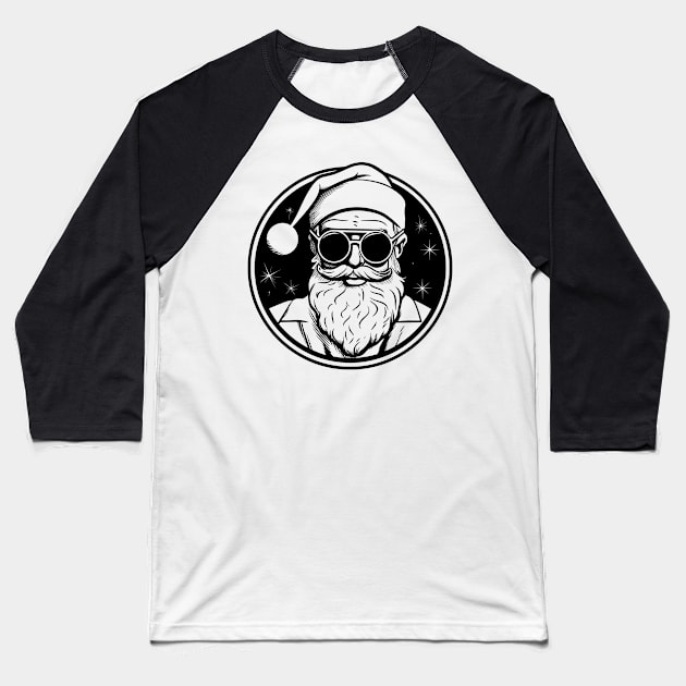 Santa Claus Baseball T-Shirt by MZeeDesigns